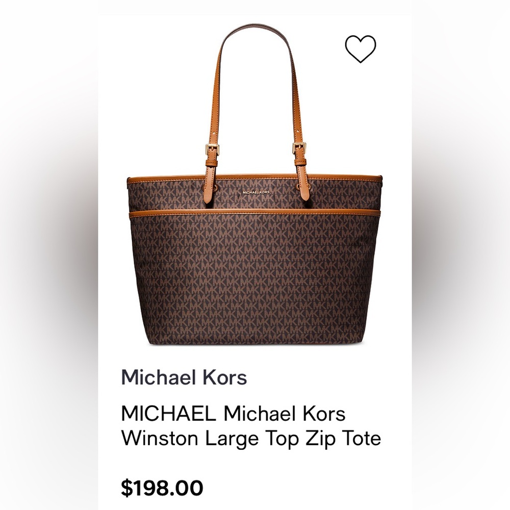 BRAND NEW IN PACKAGING!! Michael Kors large Winston tote. Never opened.
